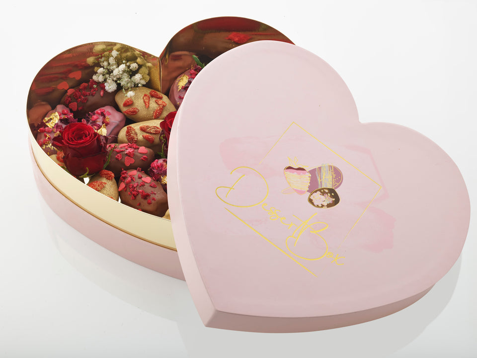 Herz Dessertbox Liebesgeschichten Datteln